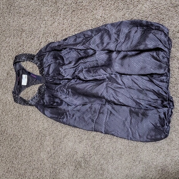 NWT Erica Davies Stud Necklace Bubble Dress Size 6 Mini Racerback Silky Feel - Picture 2 of 6